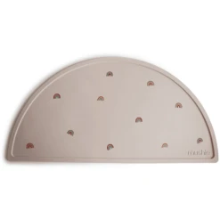 Mushie Placemat Silicone, Regenboog -Kleintje Luxe mushie placemat silicone regenboog a399016 3