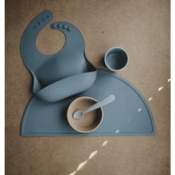 Mushie Siliconen Placemat, Tradewinds -Kleintje Luxe mushie siliconen placemat tradewinds a399020 3