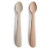 Mushie Siliconenlepel, Blush /Shifting Sand