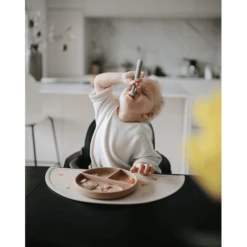 Mushie Siliconenlepel Gedroogde Tijm/ Natural -Kleintje Luxe mushie siliconenlepel gedroogde tijm natural a399504 4