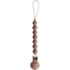 Mushie Soother Chain Halo, Cloudy Mauve