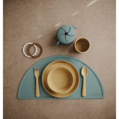 Mushie Vork & Lepel, Mosterd -Kleintje Luxe mushie vork amp lepel mosterd a399475 4