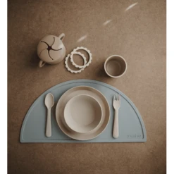 Mushie Vork & Lepel, Vanille -Kleintje Luxe mushie vork amp lepel vanille a399477 2