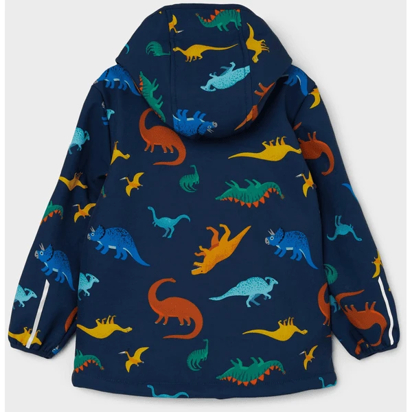 Name It Nmmmalta Dino Insignia Blauw Softshell Jacket 2 Name It Nmmmalta Dino Insignia Blauw Softshell Jacket - Afbeelding 2