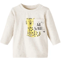 Name It Shirt Met Lange Mouwen Tiger Nbmfumon Peyote Melange -Kleintje Luxe name it shirt met lange mouwen tiger nbmfumon peyote melange a413384 2