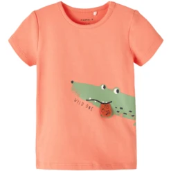 Name It T-shirt Nbmfasio Koraal 6 Name It T-shirt Nbmfasio Koraal -Kleintje Luxe name it t shirt nbmfasio koraal a413394 2