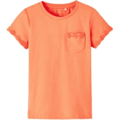 Name It T-shirt Nmffabienne Coral -Kleintje Luxe name it t shirt nmffabienne coral a414311 2