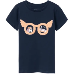 Name It T-shirt Nmfhilde Dark Sapphire -Kleintje Luxe name it t shirt nmfhilde dark sapphire a413836 2