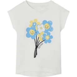 Name It T-Shirt Nmfvigea White Alyssum Smile