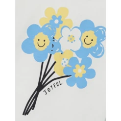 Name It T-Shirt Nmfvigea White Alyssum Smile -Kleintje Luxe name it t shirt nmfvigea white alyssum smile a414283 3