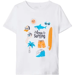 Name It T-shirt NMMVUX B Right White