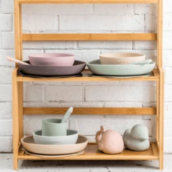 Nattou Eetset 3 Stuks Sand /Groen -Kleintje Luxe nattou eetset 3 stuks sand groen a345932 4