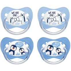 Nip Dummy Family Maat 1 Latex Pinguïn En Zebra 4 Stuks