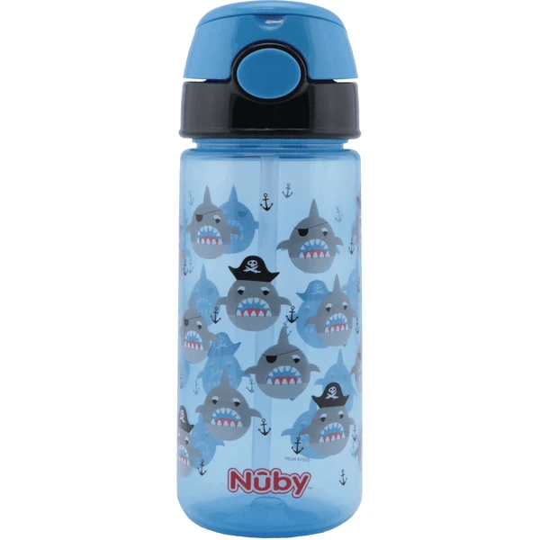 Nuby Nûby Drinkrietbeker " Active " 540ml, Blauw 1 Nuby Nûby Drinkrietbeker " Active " 540ml, Blauw