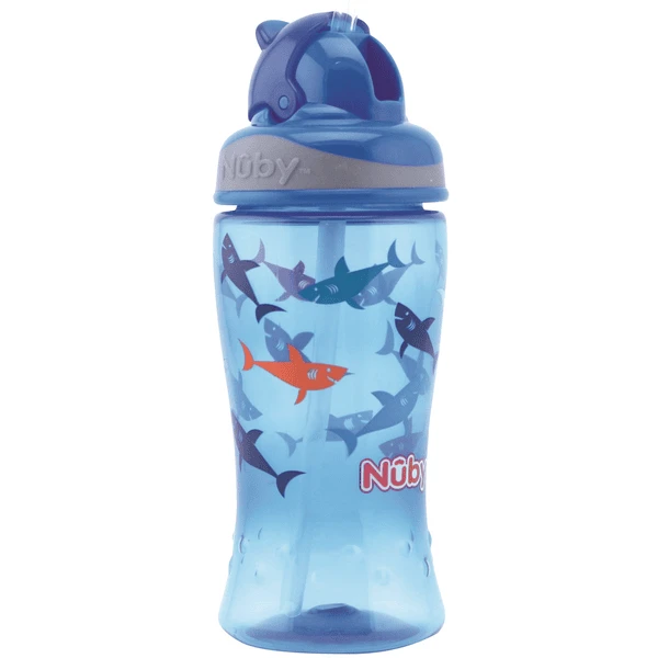 Nuby Nûby Drinkrietfles Soft Flip-It 360ml Vanaf 12 Maanden, Blauw 2 Nuby Nûby Drinkrietfles Soft Flip-It 360ml Vanaf 12 Maanden, Blauw - Afbeelding 2