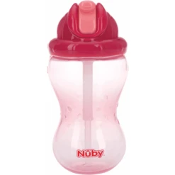 Nuby Nûby Lekvrij Drinkrietje Beker Soft Flip-It 355 Ml In Roze
