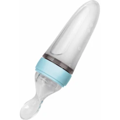 Nuby Nûby Speciale PP Voedingslepel Met Silicone Voederbakje 90 Ml In Blauw -Kleintje Luxe nuby speciale pp voedingslepel met silicone voederbakje 90 ml in blauw a309290 2
