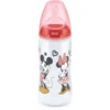 NUK Babyfles First Choice + Disney Minnie Mouse 300 Ml,Temperatuur Control Rood