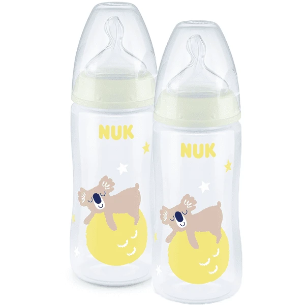 NUK Babyfles First Choice ⁺ Night 300 Ml, Koala In Een Dubbele Verpakking 4 NUK Babyfles First Choice ⁺ Night 300 Ml, Koala In Een Dubbele Verpakking - Afbeelding 4