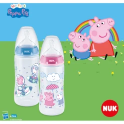 NUK Babyfles First Choice + Peppa Pig Met Temperatuur Control , 6-18 Maanden, 300 Ml, In Roze 8 NUK Babyfles First Choice + Peppa Pig Met Temperatuur Control , 6-18 Maanden, 300 Ml, In Roze -Kleintje Luxe nuk babyfles first choice peppa pig met temperatuur control 6 18 maanden 300 ml in roze a320296 3