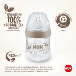 NUK Babyfles Voor Nature 150ml, Bruin -Kleintje Luxe nuk babyfles voor nature 150ml bruin a375610 1