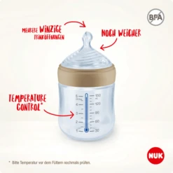 NUK Babyfles Voor Nature 150ml, Bruin -Kleintje Luxe nuk babyfles voor nature 150ml bruin a375610 2
