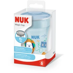 NUK Drinkbeker Magic Beker 230 Ml 360° Drinkrand In Blauw -Kleintje Luxe nuk drinkbeker magic beker 230 ml 360 drinkrand in blauw a331198 3