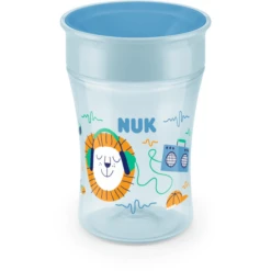 NUK Drinkbeker Magic Beker 230 Ml 360° Drinkrand In Blauw -Kleintje Luxe nuk drinkbeker magic beker 230 ml 360 drinkrand in blauw a331198 4