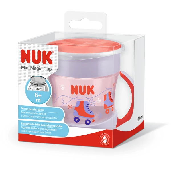NUK Drinkbeker Mini Magic Beker 160 Ml Vanaf 6 Maanden, Rood 3 NUK Drinkbeker Mini Magic Beker 160 Ml Vanaf 6 Maanden, Rood - Afbeelding 3