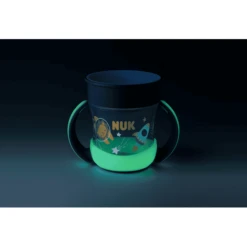 NUK Drinkbeker Mini Magic Beker Night , 160ml, Blauw -Kleintje Luxe nuk drinkbeker mini magic beker night 160ml blauw a402325 1