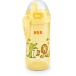 NUK Drinkfles Kiddy Beker 300 Ml, Leeuwengeel -Kleintje Luxe nuk drinkfles kiddy beker 300 ml leeuwengeel a375037 4