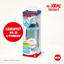 NUK Drinkfles Kiddy Beker Night 300 Ml, Blauw -Kleintje Luxe nuk drinkfles kiddy beker night 300 ml blauw a375055 3