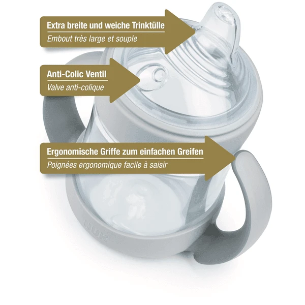 NUK Drinkfles Nature Sense 150 Ml In Wit, 2 Stuks 3 NUK Drinkfles Nature Sense 150 Ml In Wit, 2 Stuks - Afbeelding 3