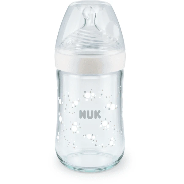 NUK Drinkfles Nature Sense Gemaakt Van Glas, 240ml In Wit 1 NUK Drinkfles Nature Sense Gemaakt Van Glas, 240ml In Wit