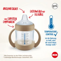 NUK Drinkfles Voor Nature , 150ml, Bruin -Kleintje Luxe nuk drinkfles voor nature 150ml bruin a402212 3