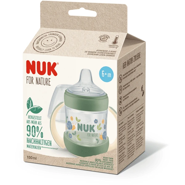NUK Drinkfles Voor Nature , 150ml, Groen 2 NUK Drinkfles Voor Nature , 150ml, Groen - Afbeelding 2