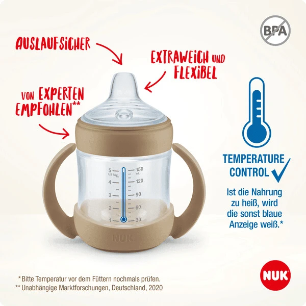 NUK Drinkfles Voor Nature , 150ml, Groen 5 NUK Drinkfles Voor Nature , 150ml, Groen - Afbeelding 5