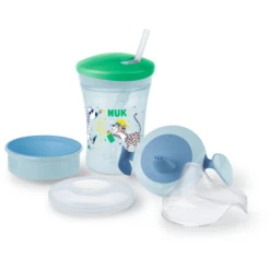 NUK Drinkset All-in-1 Blauw/groen
