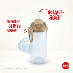 NUK Flexi Cup 300 Ml Drinkfles, Kermisgeel -Kleintje Luxe nuk flexi cup 300 ml drinkfles kermisgeel a375039 4