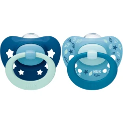 NUK Fopspeen Sig Nature , Boy Gr.2 4 Stuks -Kleintje Luxe nuk fopspeen sig nature boy gr 2 4 stuks a306799 2