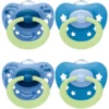 NUK Fopspeen Sig Nature Night , Jongen Gr.2, 4 Stuks