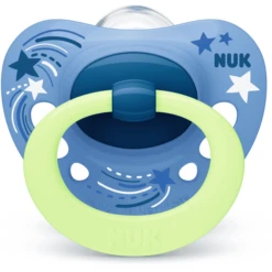 NUK Fopspeen Sig Nature Night , Jongen Gr.2, 4 Stuks -Kleintje Luxe nuk fopspeen sig nature night jongen gr 2 4 stuks a306805 3