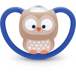 NUK Fopspeen Space Maat 2 Siliconen Uil/panda 4 Stuks -Kleintje Luxe nuk fopspeen space maat 2 siliconen uil panda 4 stuks a305706 3
