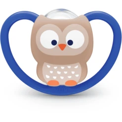 NUK Fopspeen Space Maat 3 Siliconen Uil/panda 4 Stuks -Kleintje Luxe nuk fopspeen space maat 3 siliconen uil panda 4 stuks a305718 3