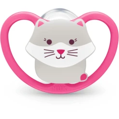 NUK Fopspeen Space Maat 3 Siliconenkat/pinguïn 4 Stuks -Kleintje Luxe nuk fopspeen space maat 3 siliconenkat pinguin 4 stuks a305717 3