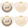 NUK Fopspeen Voor Nature 0-6 Maanden, Beige In Set Van