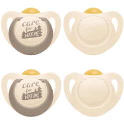 NUK Fopspeen Voor Nature 0-6 Maanden, Beige In Set Van