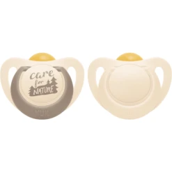 NUK Fopspeen Voor Nature 18-36 Maanden, Beige In Een Dubbelpak