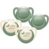 NUK Fopspeen Voor Nature Silicone 6-18 Maanden, Groen In Een Set Van