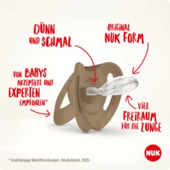 NUK Fopspeen Voor Nature Siliconen 6-18 Maanden, Beige In Set Van -Kleintje Luxe nuk fopspeen voor nature siliconen 6 18 maanden beige in set van a374892 2